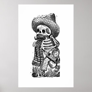 Póster Calaveras del montón de José Guadalupe Posada