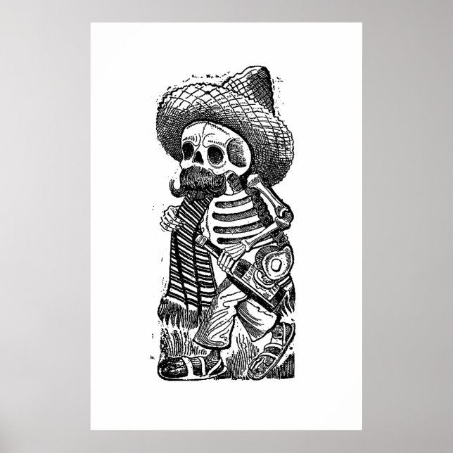 Póster Calaveras del montón de José Guadalupe Posada (Frente)