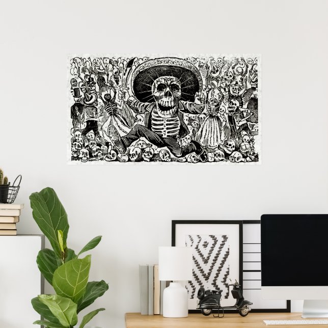 Póster Calaveras Oaxaquena (Oficina en casa)