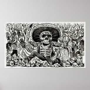 Póster Calaveras Oaxaquena