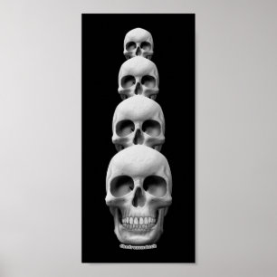 Póster Calaveras verticales