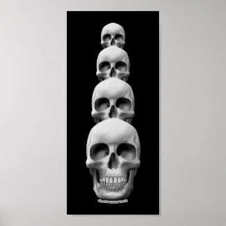 Póster Calaveras verticales