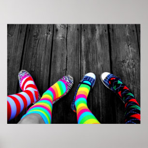 Póster Calcetines coloridos
