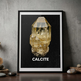 Póster Calcite Crystal Gemstone