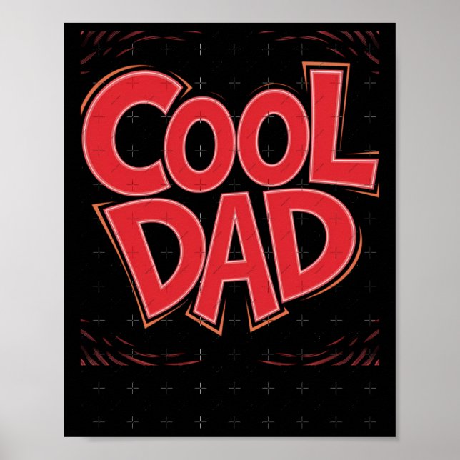 Póster Calcomanía de Papá Genial (Frente)