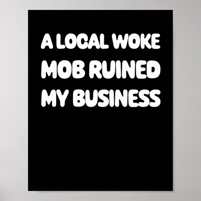 Póster Calcomanía de Woke Mob (Frente)