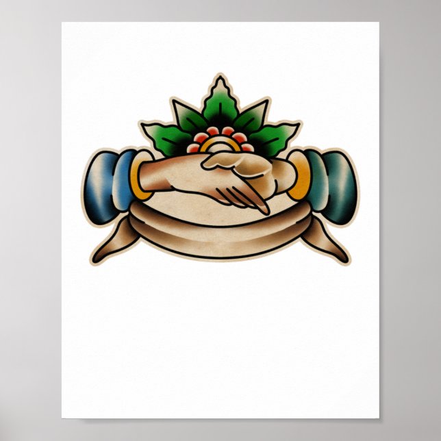 Póster Calcomanía Trad Tattoo 008  (Frente)