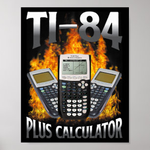 Póster Calculadora Ti-84 Plus Profesor de Matemáticas Div