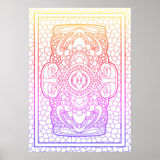 Póster Calcular hacia abajo n. 3