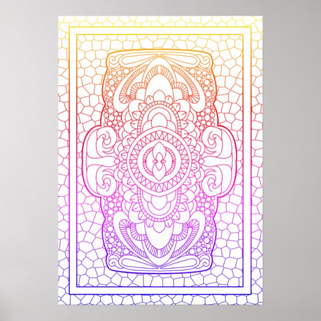 Póster Calcular hacia abajo n. 3 (Frente)