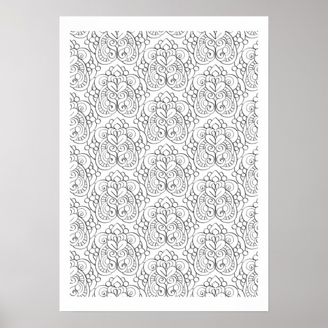 Póster Calcular hacia abajo nr 1 (Frente)