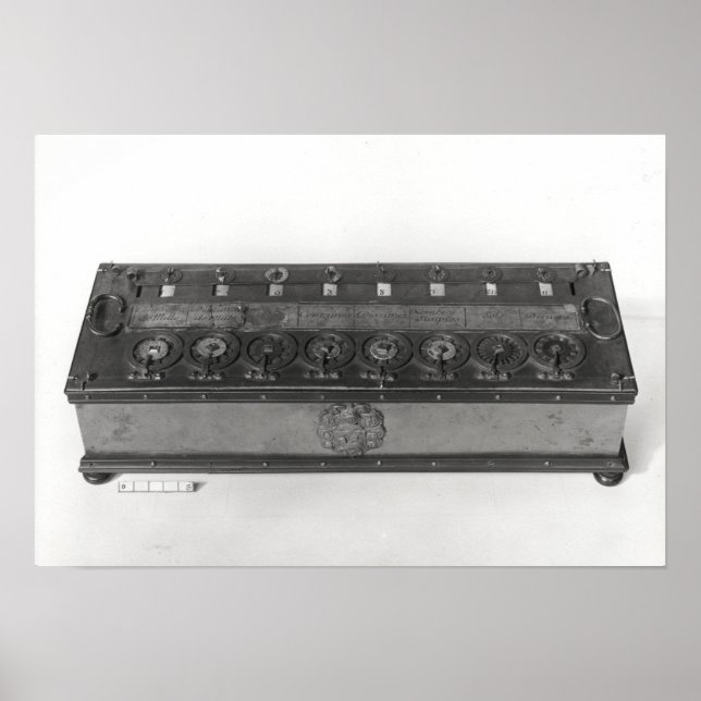 Póster Calculating Machine invented (Frente)