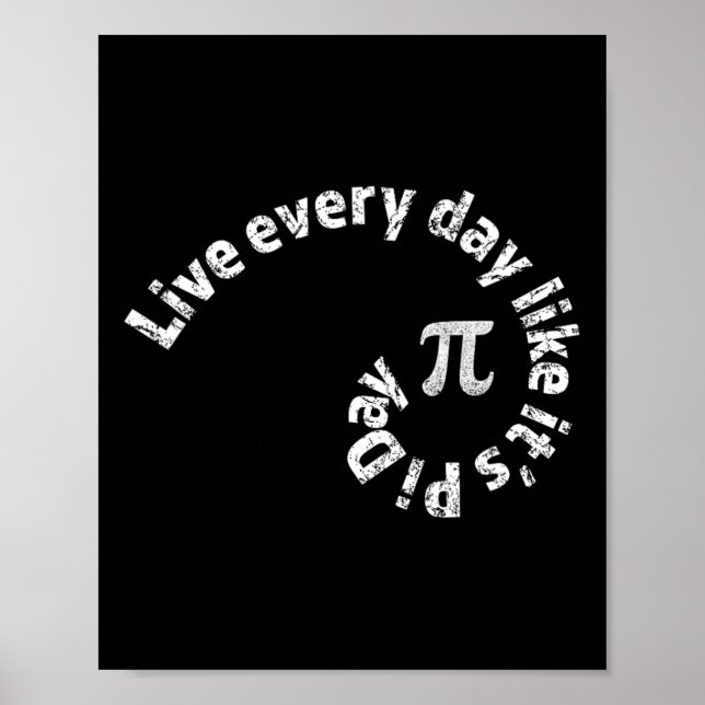 Póster Cálculo De Matemáticas De Día Pi Cada Día Rata De  (Frente)