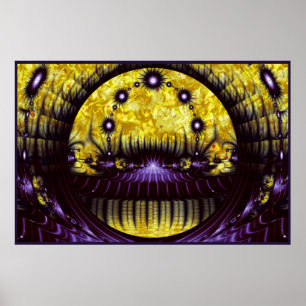Póster Caleidoscopio de Magia Púrpura