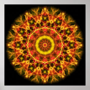 Póster Caleidoscopio enorme del resplandor