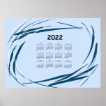 Póster Calendar 2022 year. Planning design modern gift of<br><div class="desc">Calendar 2022 year. Planning design modern gift office</div>