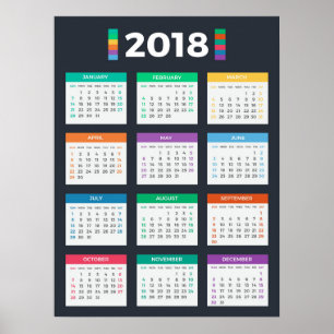 Póster Calendario 2018