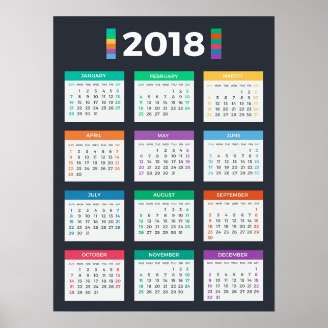 Póster Calendario 2018 (Frente)