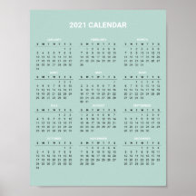 Calendario 2020 simple pero elegante | POSTER