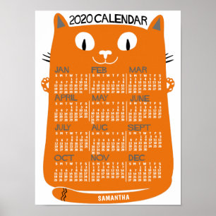 Póster Calendario 2020 (Ver descripción para nueva versió