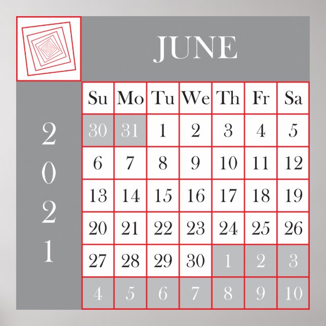 Póster calendario 2021 junio (Frente)