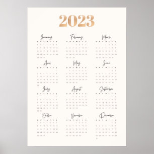 Póster Calendario 2023