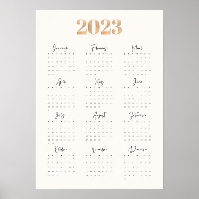 Póster Calendario 2023 (Frente)