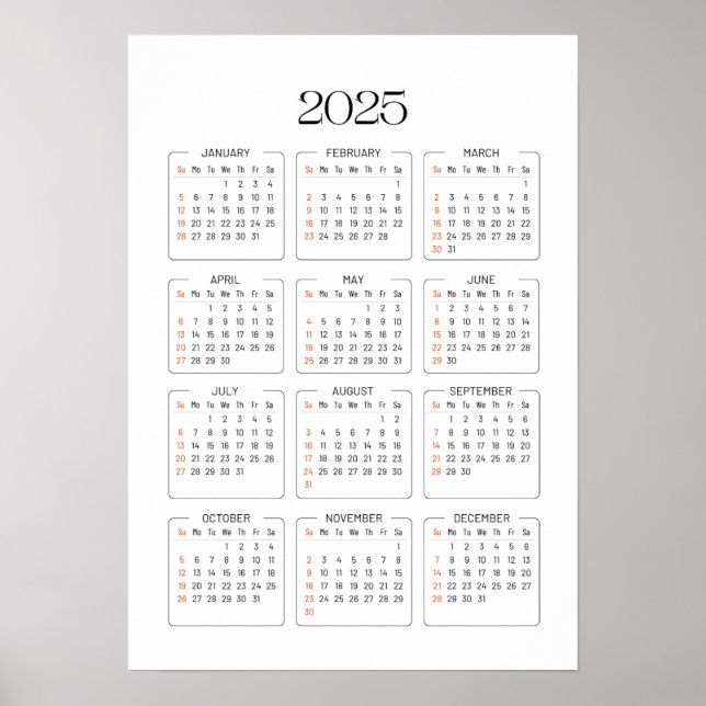 Póster Calendario 2025 (Frente)