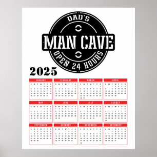 Póster Calendario 2025 para la Cueva del Hombre de Papá