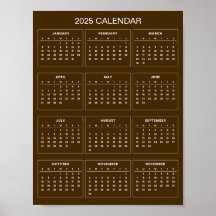 Calendario 2025 Simple pero Elegante |