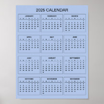 Calendario 2025 Simple pero Elegante |