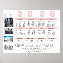 Póster Calendario 2026 Multi Foto Regalo de Navidad Corpo