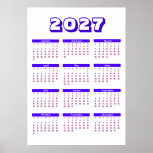 Póster Calendario 2027