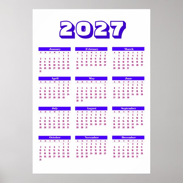 Póster Calendario 2027 (Frente)