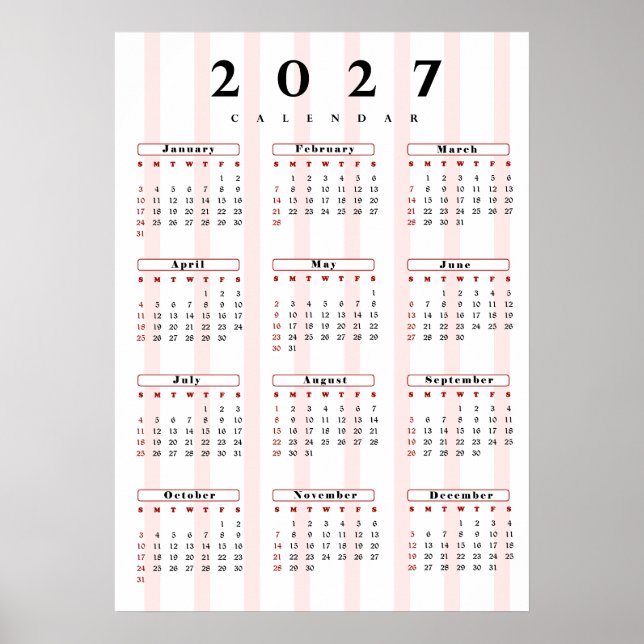 Póster Calendario 2027 (Frente)