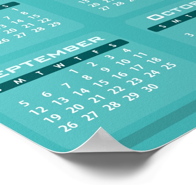 Póster Calendario 2027 (Esquina)