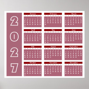 Póster Calendario 2027