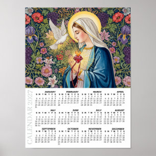 Póster Calendario 2027, Sagrado Corazón de María / Devoci