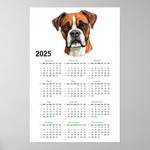 Póster Calendario Americano Bully 2025