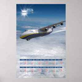 Póster Calendario Anual 2026 Poster para Pared