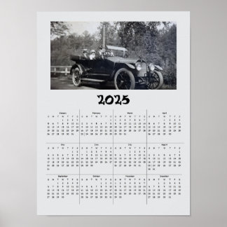 Póster Calendario - Automóvil Antiguo 2025
