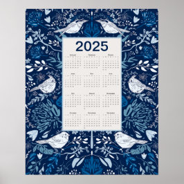 Póster Calendario Aves 2025