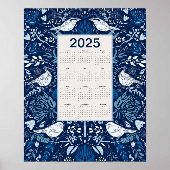 Póster Calendario Aves 2025 (Frente)