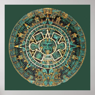 Póster Calendario AZTEC en color