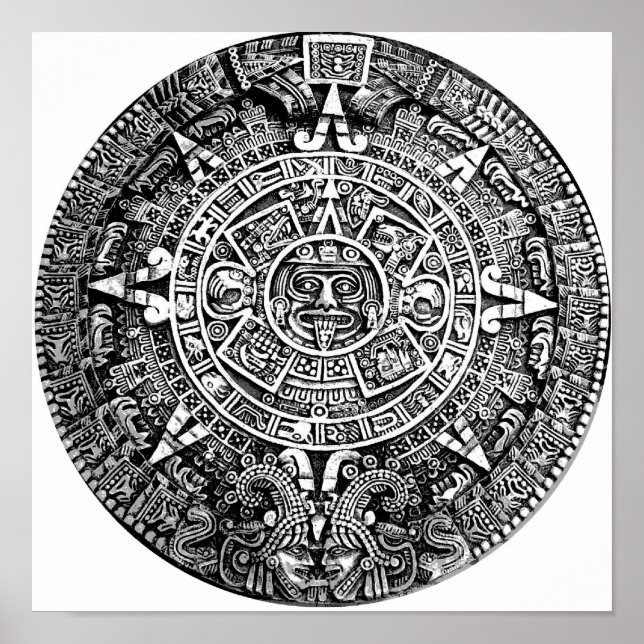 Póster Calendario azteca (Frente)