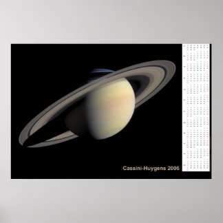 Póster Calendario Cassini-Huygens 2006