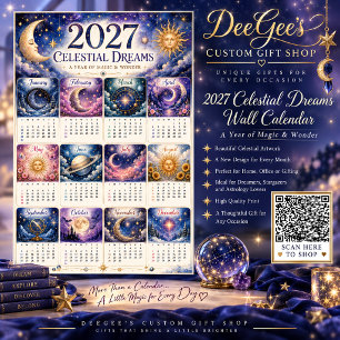 Póster Calendario Celestial 2027 Poster