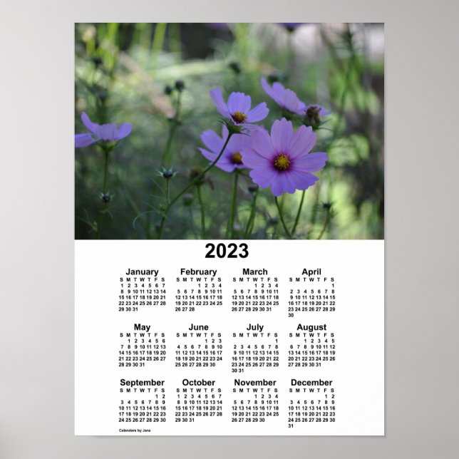 Póster Calendario Cosmos 2023 por Janz (Frente)