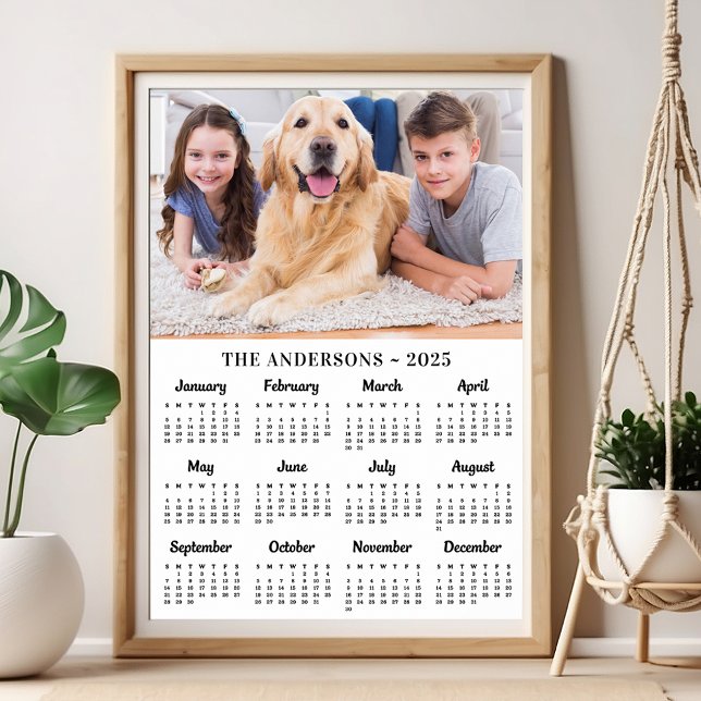 Póster Calendario de 12 meses de Año Nuevo 2023 foto Pers (Subido por el creador)