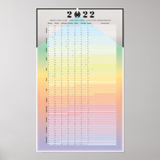 Póster Calendario de 2022 - Poster en práctica de Woo